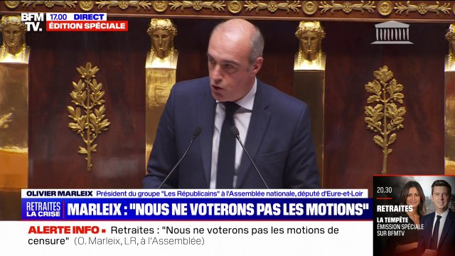 Olivier Marleix (LR): Le bras d'honneur n'est pas une méthode de gouvernement
