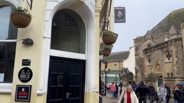 The Clarence pub in Hastings town centre in East Sussex is still closed after flooding