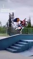 Faire de la moto au skatepark, risqué