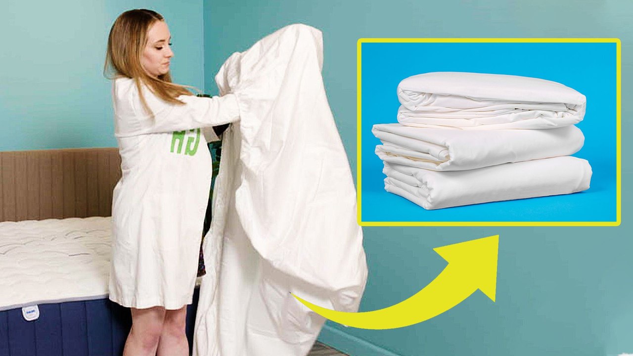 This Hack Will Change The Way You Fold Fitted Sheets Forever video