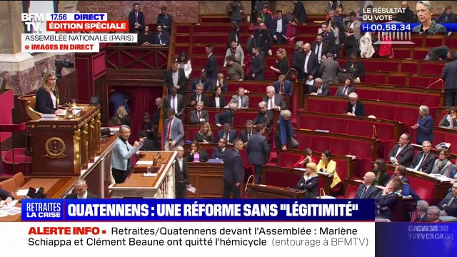 Elisabeth Borne accuse la Nupes d'avoir déployé la palette des techniques d'obstruction dans l'unique but d'empêcher le débat
