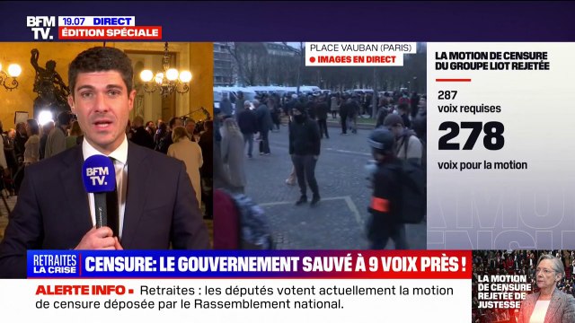 Aurélien Pradié (LR): Il n'est pas question de contester [le rejet de la motion de censure], mais ça ne règle rien
