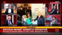 Cumhurbaşkanı Erdoğan, Mehmet Şimşek ile bir araya geldi