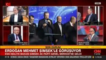 Cumhurbaşkanı Erdoğan, Eski Bakan Mehmet Şimşek ile görüştü