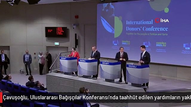 Dışişleri Bakanı Mevlüt Çavuşoğlu, Uluslararası Bağışçılar Konferansı'nda taahhüt edilen yardımların yaklaşık 4.3 milyar euroluk kısmının kredi...