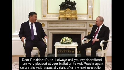 WATCH: Xi Jinping and Vladimir Putin have met at the Kremlin