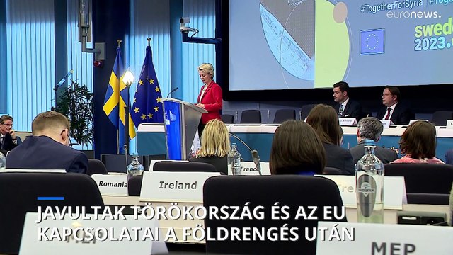 Várhelyi Olivér uniós biztos szerint javultak az EU és Törökország kapcsolatai a földrengés után