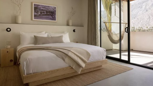 Palm Springs, California, Just Got a Brand-new Hotel — With Panoramic Mountain Views, Hammocks, and an Idyllic Pool