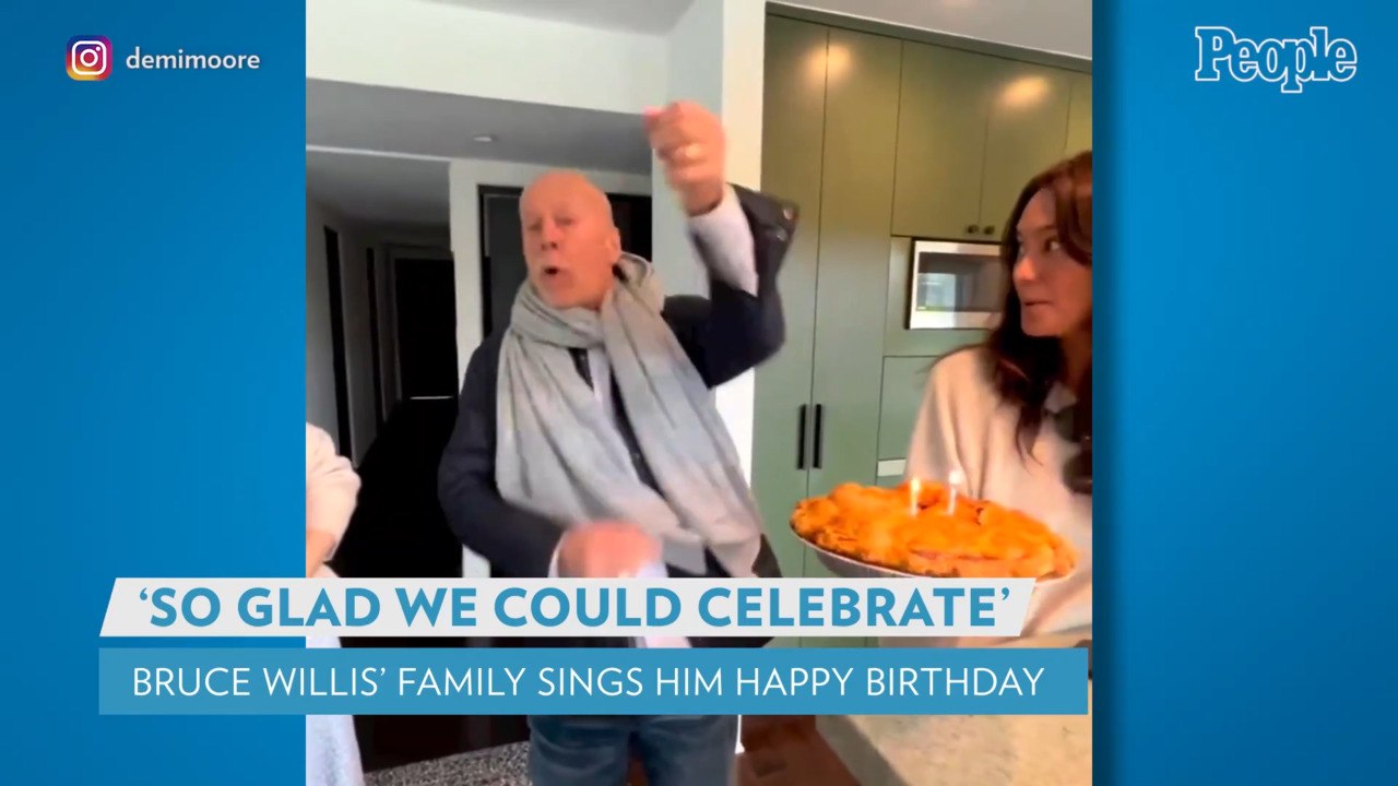 Demi Moore Shares Video of Family Singing to Bruce Willis for His 68th Birthday: 'Love You'