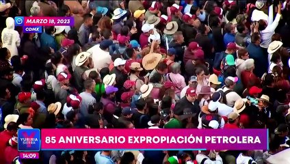 Así se vivió la conmemoración por la Expropiación Petrolera en el Zócalo CDMX
