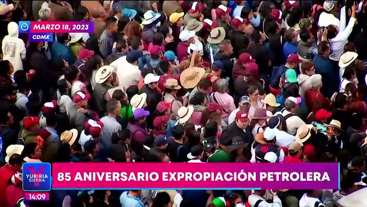 Así se vivió la conmemoración por la Expropiación Petrolera en el Zócalo CDMX