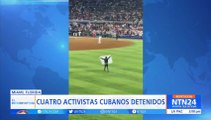 Clásico Mundial de Béisbol: al grito de 'Patria y vida', fanáticos se lanzaron al terreno de juego en el partido Cuba vs. EE. UU.