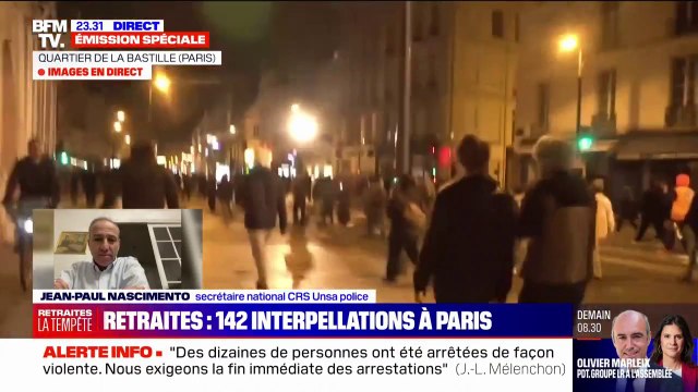 Jean-Paul Nascimento (Unsa Police): 8 forces CRS sont engagées à Paris, soit environ 400 personnes