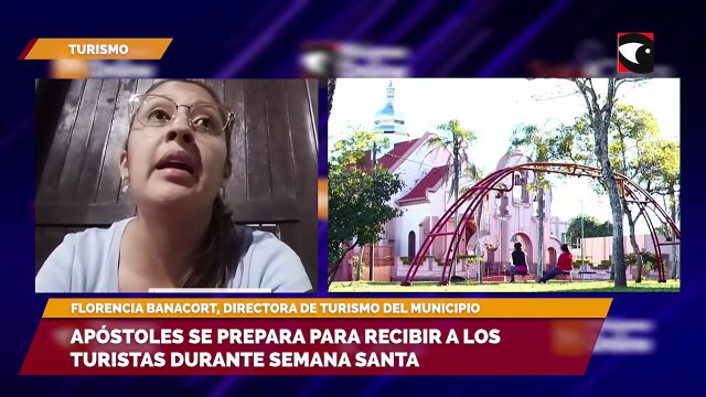 SALA CINCO - Florencia Banacort, directora de turismo de Apóstoles, destacó las actividades turísticas que se realizan para recibir Semana Santa