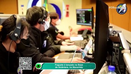 Foguete é lançado na Base de Alcântara, no Maranhão