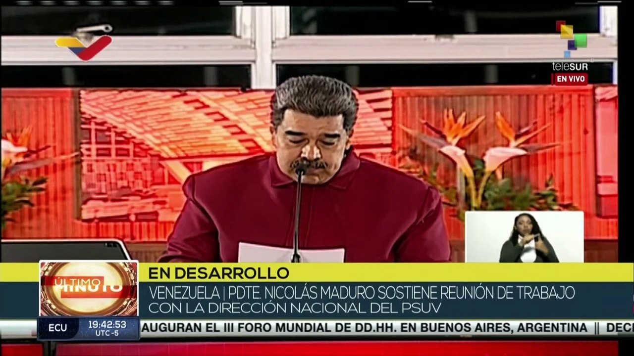 Integrantes del Buró Político del PSUV debaten temas de prioridad para el pueblo venezolano