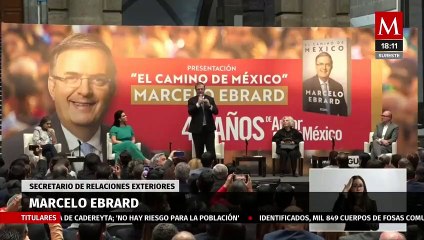 Ebrard presenta libro biográfico; "el dolor es lo que te forma en la política", dice