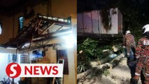 Houses, vehicles damaged by falling trees due to downpours in S'gor