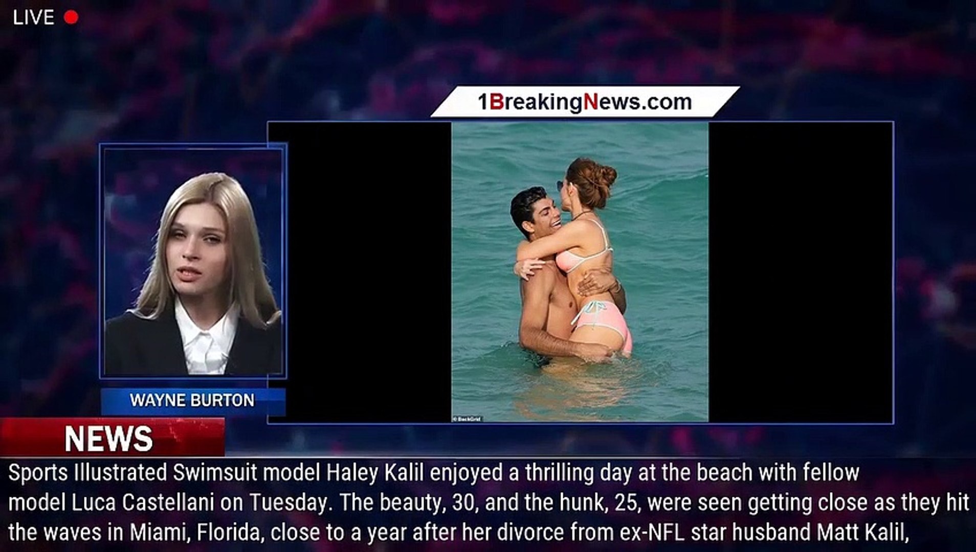 Sports Illustrated Swimsuit model Haley Kalil cozies up to Luca  