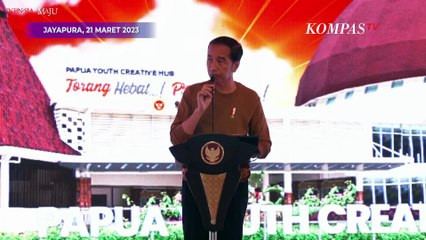 [FULL] Pidato Jokowi Resmikan Gedung Papua Youth Creative Hub