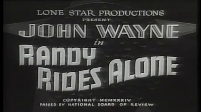 Randy Rides Alone - Movie