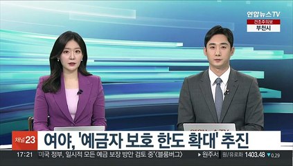 여야, '예금자 보호 한도 확대' 추진
