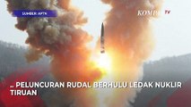 Kim Jong Un Ajak Putrinya Susuri Hutan dan Tonton Peluncuran Rudal Berhulu Ledak Nuklir Tiruan