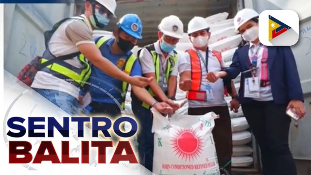 Mga nasabat na smuggled na asukal, inaprubahan nang ibenta sa Kadiwa Stores; pagsusuri sa mga smuggled na asukal, on-going na