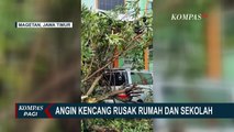Pohon Tumbang Akibat Hujan Disertai Angin Kencang di Magetan, Rumah Warga Juga Rusak