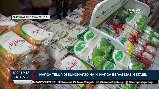 Harga Telur di Sukoharjo Naik, Harga Beras Masih Stabil
