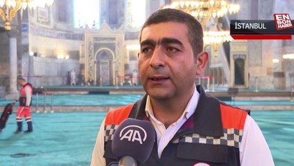 Ayasofya-i Kebir Cami-i Şerifi'nde ramazan temizliği yapıldı