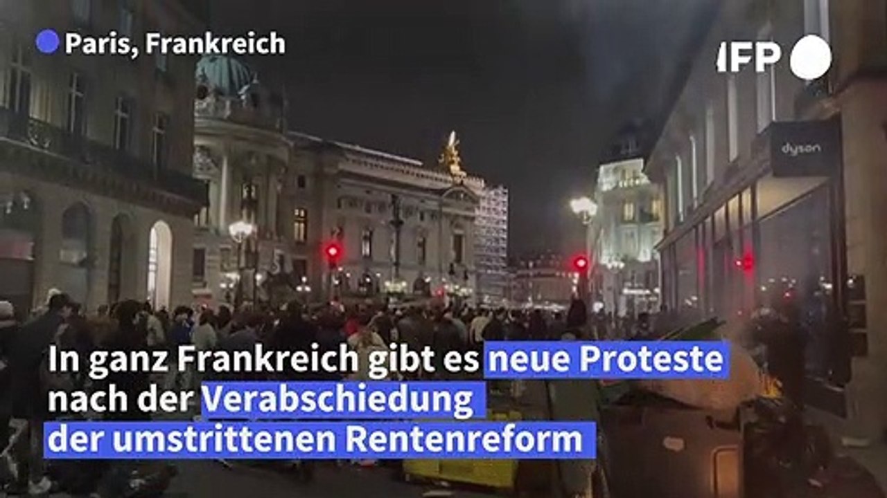 Neue Proteste gegen Rentenreform in Frankreich - zahlreiche Festnahmen