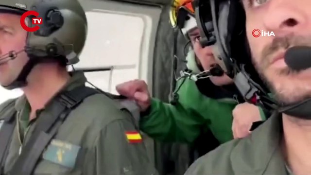 İspanya'da yaralı dağcı için nefes kesen kurtarma operasyonu