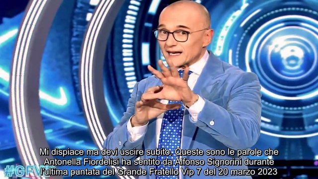 “Mi dispiace ma devi uscire subito”. GF Vip, il clamoroso annuncio di Alfonso Signorini in diretta