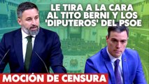 Abascal arranca fuerte la moción de censura tirando a Sánchez el escándalo de Tito Berni y los ‘diputeros’ del PSOE