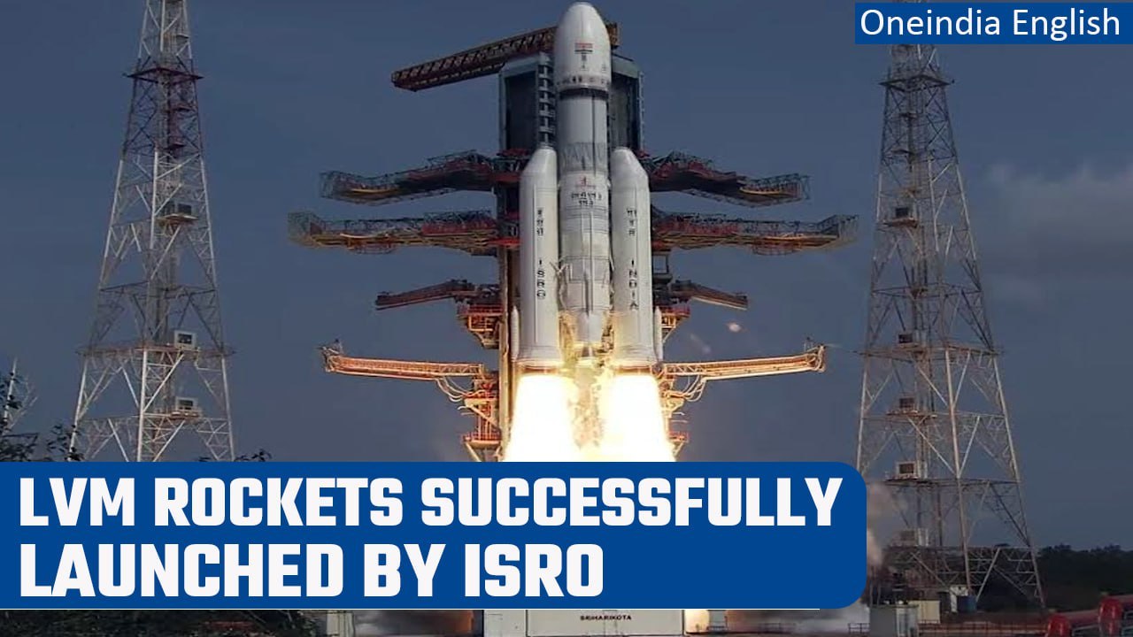 ISRO successfully launches LVM rocket from Sriharikota, deploys 36