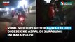 Viral Video Pemotor Bawa Celurit Digesek ke Aspal di Sukabumi, Ini Kata Polisi