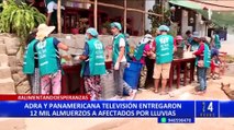 ADRA y Panamericana Televisión han entregado 12 mil almuerzos a afectados por las lluvias