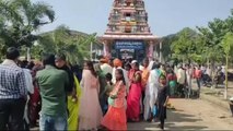 నిర్మల్: అడెల్లి మహాపోచమ్మ ఆలయానికి పోటెత్తిన భక్తులు