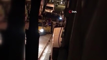 Kalp hastası taksici, sokak ortasında böyle darp edildi