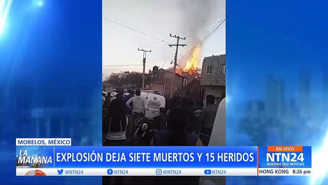 Al menos siete muertos deja explosión en taller de pirotecnia en México