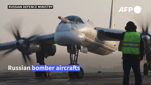 Russian army shows bombers allegedly patrolling above Sea of Japan