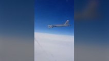 Dramatic moment Russian fighter jet intercepts two US nuclear bombers over Baltic