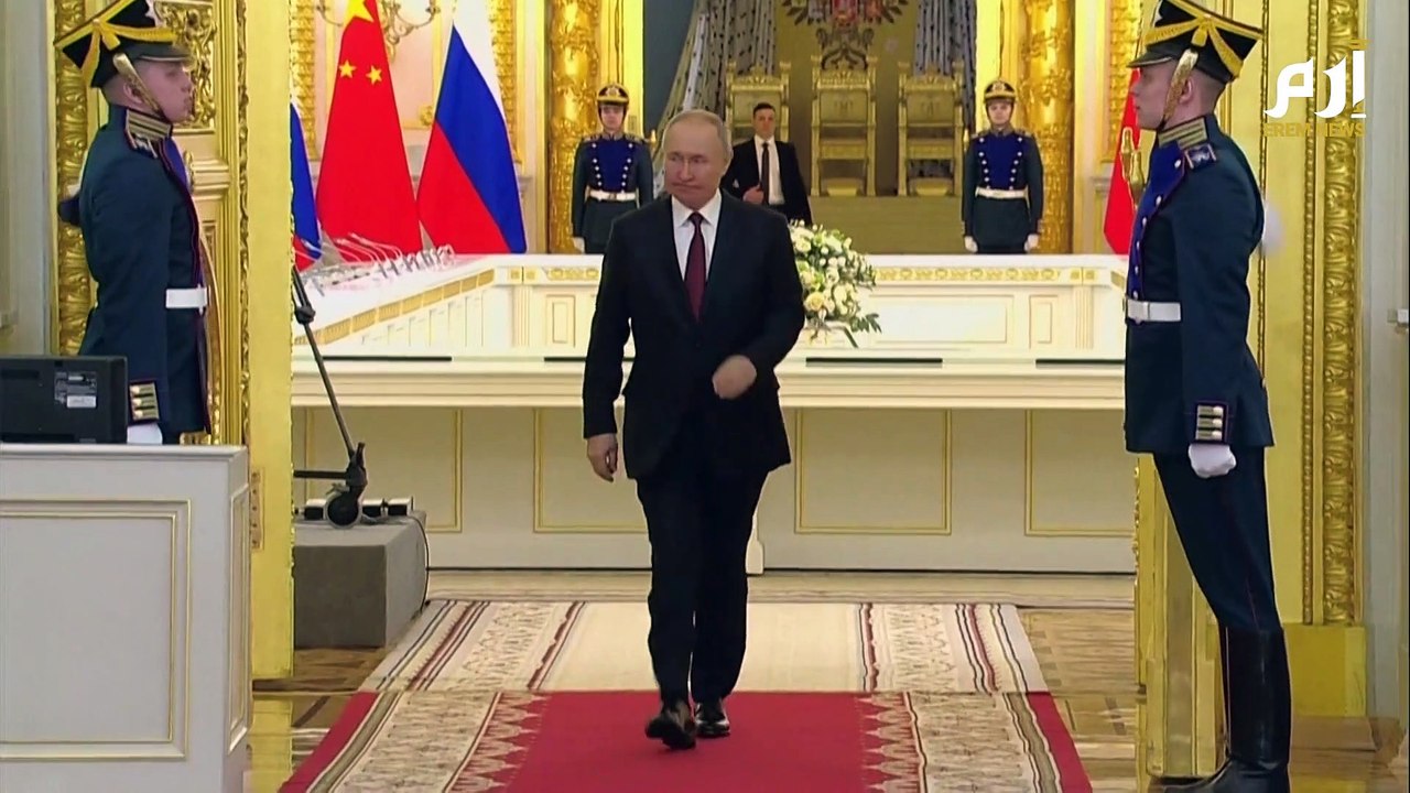 استقبال مميز للرئيس الصيني شي جين بينغ في الكرملين