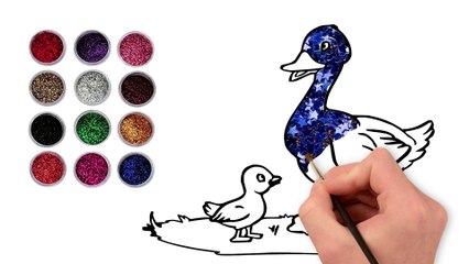 Drawing, Painting, Coloring Duck for Kids & Toddlers  Basic How to Draw, Paint Tips #244