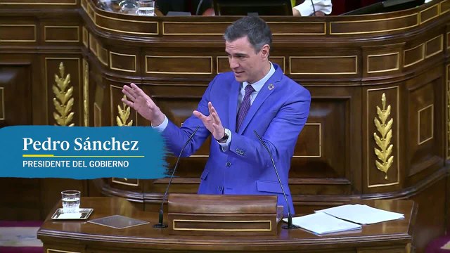 Sánchez replica a Abascal: Usted cuando ha subido aquí, lo primero que ha hecho ha sido defender al PP, no defender sus tesis, sino las del Partido Popular