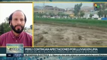 Perú: Continúan afectaciones por lluvias en Lima