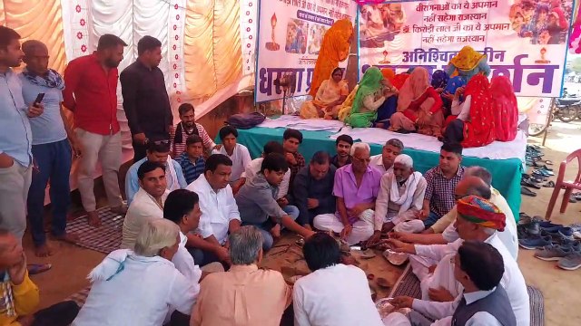 किरोड़ी समर्थकों ने किया राज्य सरकार को सद्बुद्धि देने की कामना के लिए किया यज्ञ