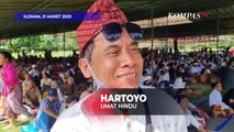 Jelang Nyepi Umat Hindu di Yogyakarta dan Sekitarnya Jalani Prosesi Pradaksina di Candi Prambanan