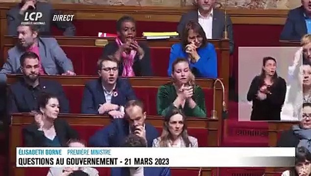 Elisabeth Borne accuse à l'Assemblée Nationale les Insoumis d'être responsables des incidents en France hier soir: Votre violence verbale a débordé dans la rue